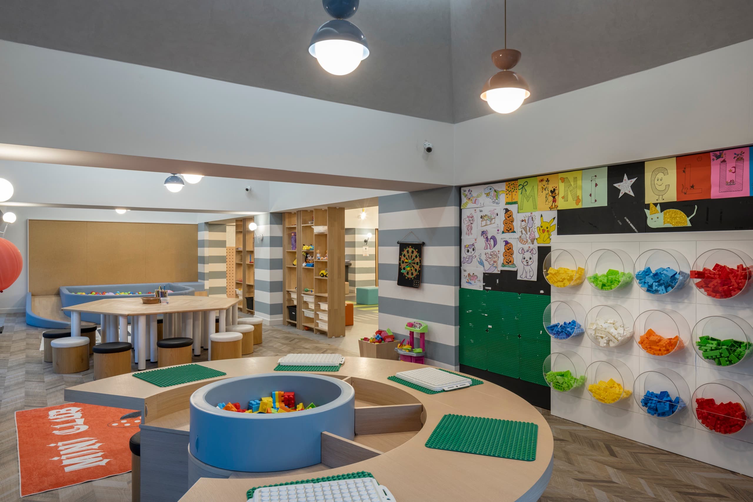 Play and activity area of the kids' club